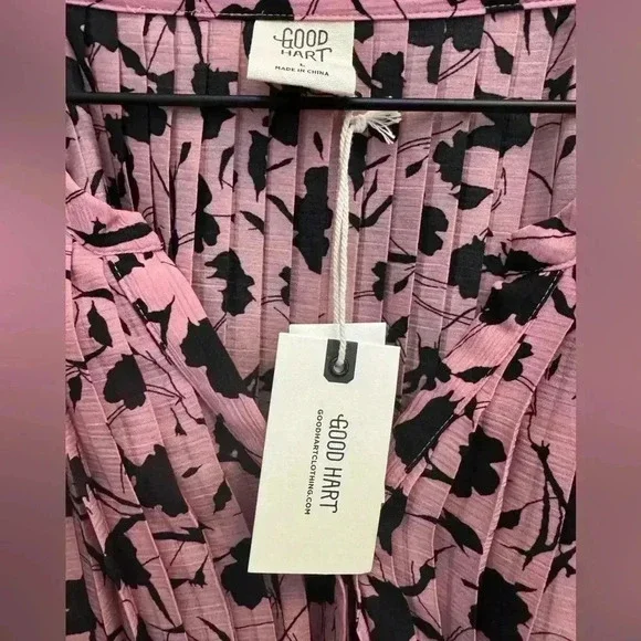 NWT Matilda Jane Good Hart GH Holiday Party Floral Pleated Dress - Picture 7 of 13